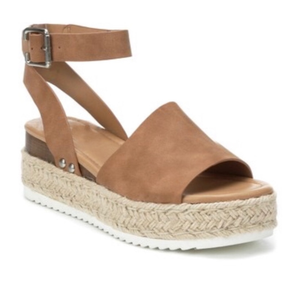 Espadrille Sandals-Tan